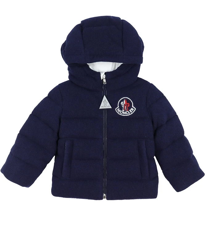 Moncler Dunjakke M. Uld Igore Navy