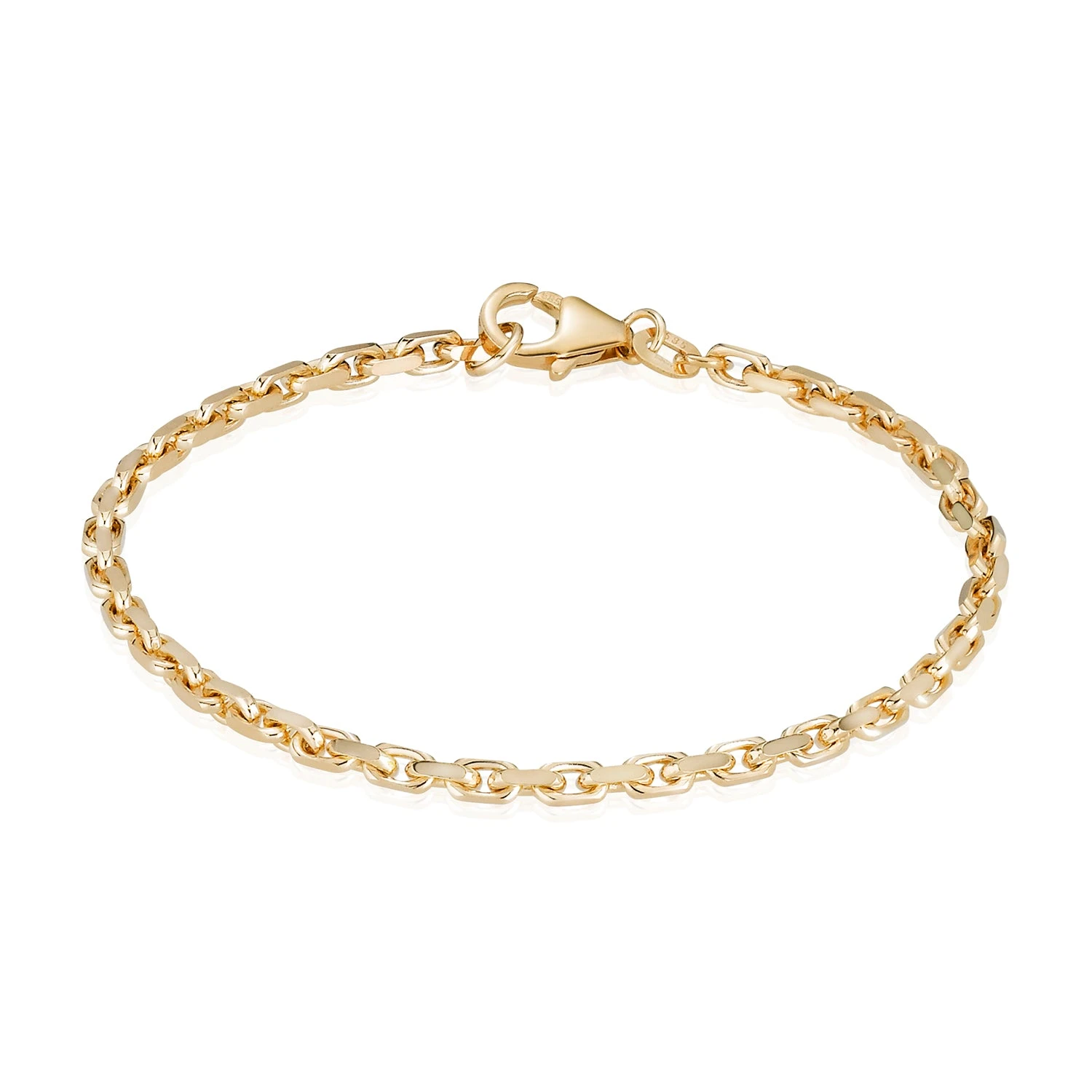 Bnh Anker Facet Armbånd 0 7 Mm / 21 Cm 8 Kt. Guld