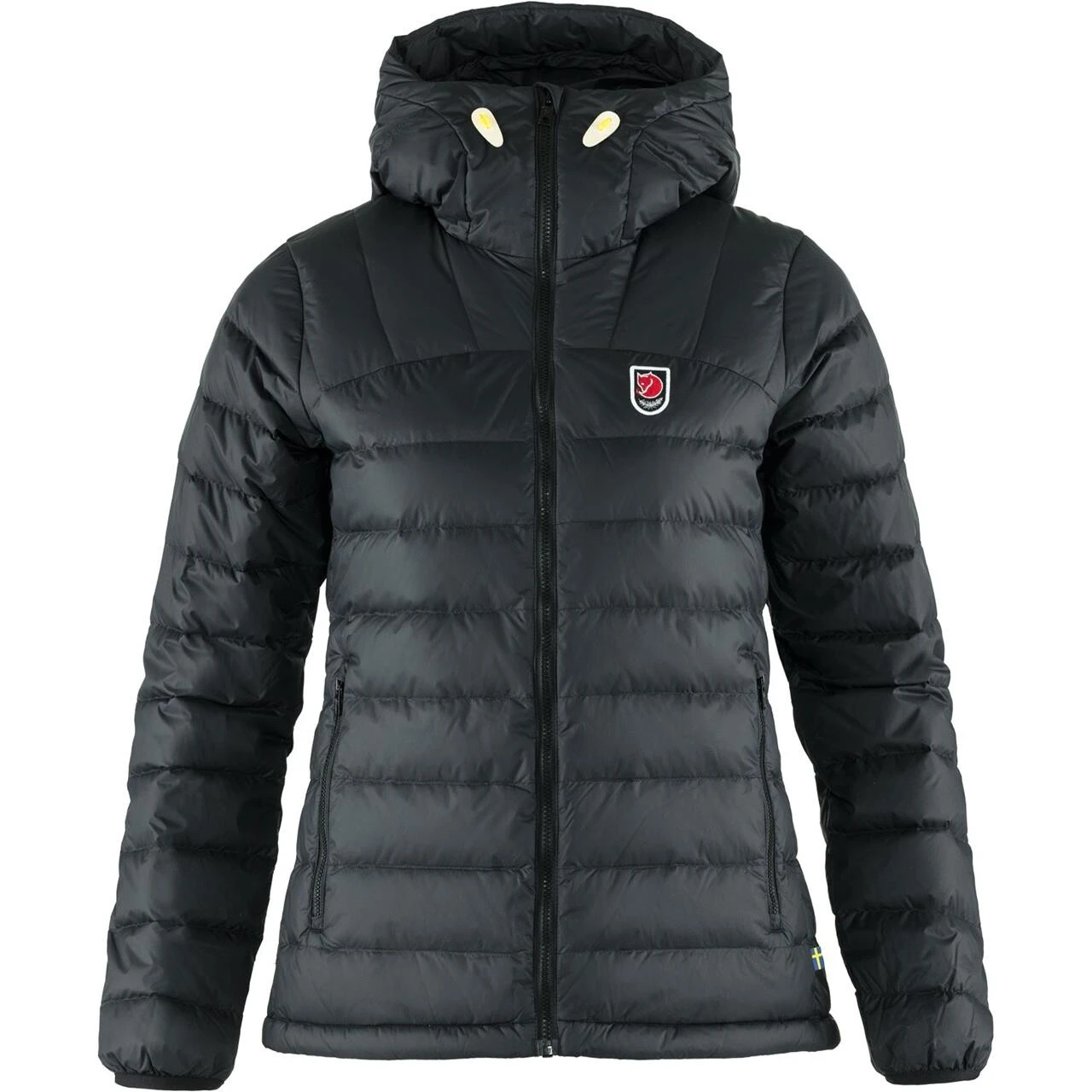 Fjallraven Womens Expedition Pack Down Hoodie Sort Black/550